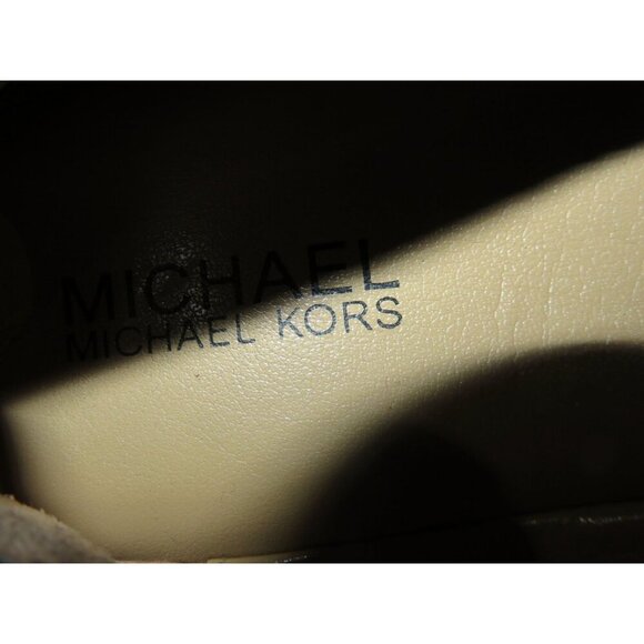 Michael Kors Dixie Black Patent Leather Ballet Flats Cap Toe MK Medallion Bows 9 - Picture 4 of 6